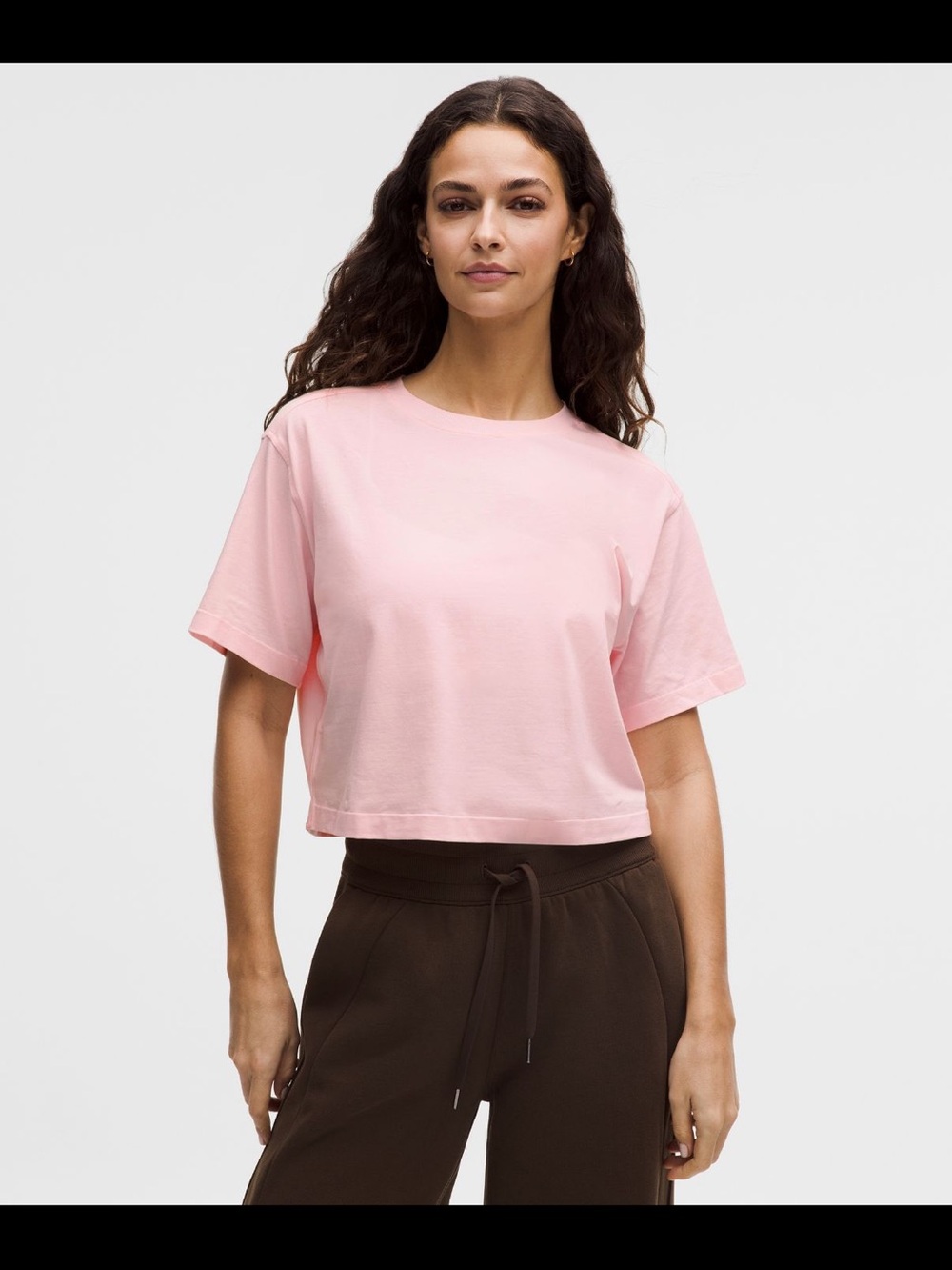 Lululemon Organic Cropped Tshirt (green).